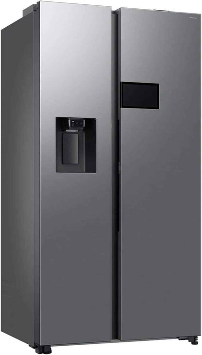Samsung RS90F65EDTEF Réfrigérateur-Congélateur Côte À Côte, Réfrigérateur AI Avec Congélateur, 178 Cm, 621 L, Distributeur D'Eau/Glaçons Avec Réservoir D'Eau, AI Home, Commande Vocale, Aspect Inox