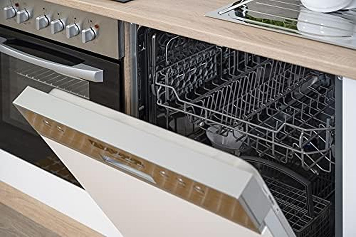 Respekta Cuisine Complète, 280 Cm, Chêne, Avec Réfrigérateur, Congélateur, Plaque En Vitrocéramique Et Lave-Vaisselle