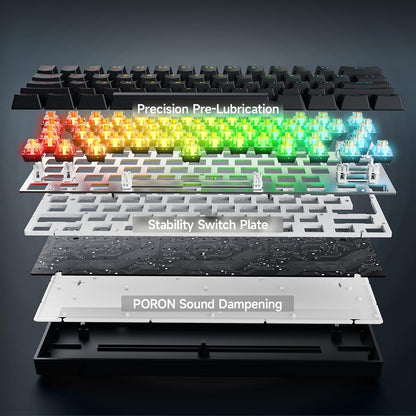 Ace60 Pro HE Clavier Gamer Magnétique, Clavier Filaire 60% | Effet Hall, 8Khz Rapid Trigger, Précision RT 0,01 Mm, Activation Réglable, Snap Tap, RGB, PBT, Hot Swap, SOCD, Pc/Mac, Noir