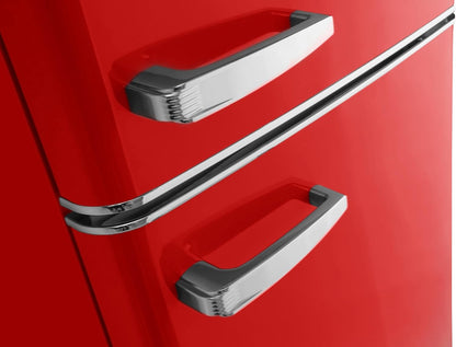 Amica KGCR 387100 R Réfrigérateur-Congélateur Autoportante 244 L Rouge