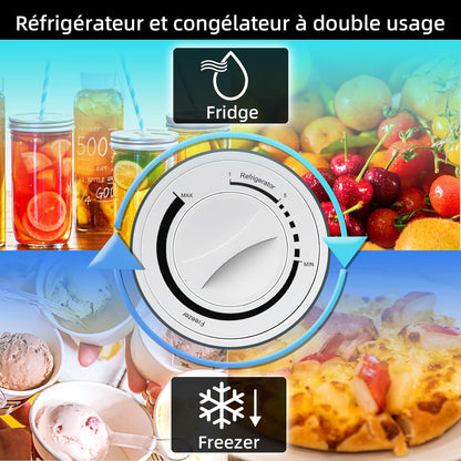 CSD31D4E, 2 En 1, Double Usage En Mode Mini Réfrigérateur Ou Congélateur 31L, Congélation 4 Étoiles, Silencieux, Porte Réversible, Thermostat Réglable