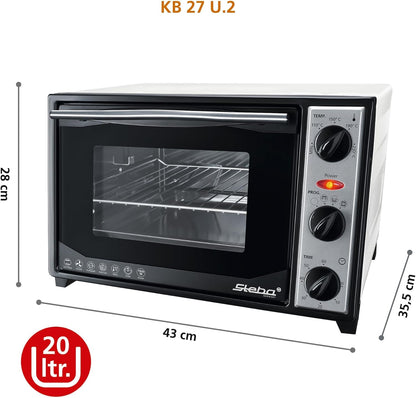Steba KB 27 Four Avec Broche Grill 1500 W / Capacité 20 L (Import Allemagne)