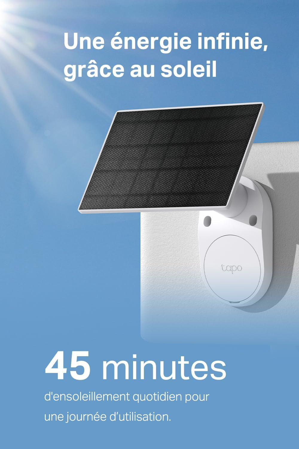 2K Camera Exterieur Sans Fil Solaire Detection Personne IA,C410 KIT | Alimentation Électrique Continue,Vision Nocturne Couleur, Stockage Flexible Microsd 512Go/Cloud,Ip65,Aucun Hub Requis