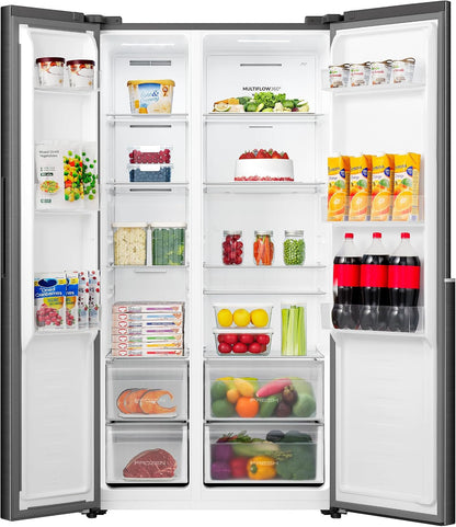 NRS917E41BX Réfrigérateur-Congélateur Autonome 544L 39 Db Classe D'Efficacité Énergétique : E/Nofrost Plus/Ecomodus/Multiflow 360°/Crispzone/Fastfreeze/(L X H X P) : 91,1 X 178,6 X 61,5 Cm