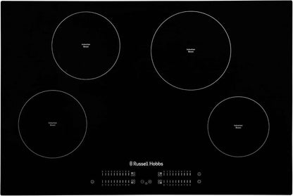 Plaque De Cuisson À Induction De 77 Cm Avec 4 Zones De Cuisson, Contrôle Tactile Coulissant, Minuterie De 99 Minutes, Fonction Boost, 9 Niveaux De Puissance, Puissance De 7000 W Et