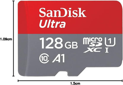 128 Go Extreme Carte SDHC+ Rescuepro Deluxe, Jusqu'À 140 Mo/S, UHS-I, Classe 10, U3 - Twin Pack | Lot De 2 UHS-I, Full HD, C10, U1, A1, Idéal Pour Les Smartphones Android, Tablettes Et Appareils Photo MIL