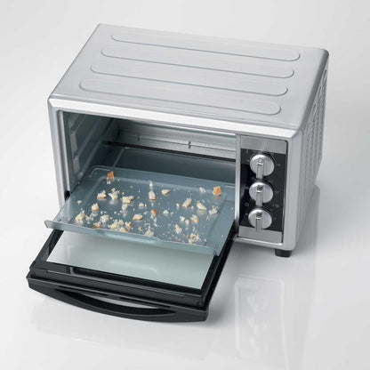 984 Bon Cuisine 250 - Four Électrique Ventilé, 25 Litres, 1500W, 6 Positions De Cuisson, Minuterie 60', Argent