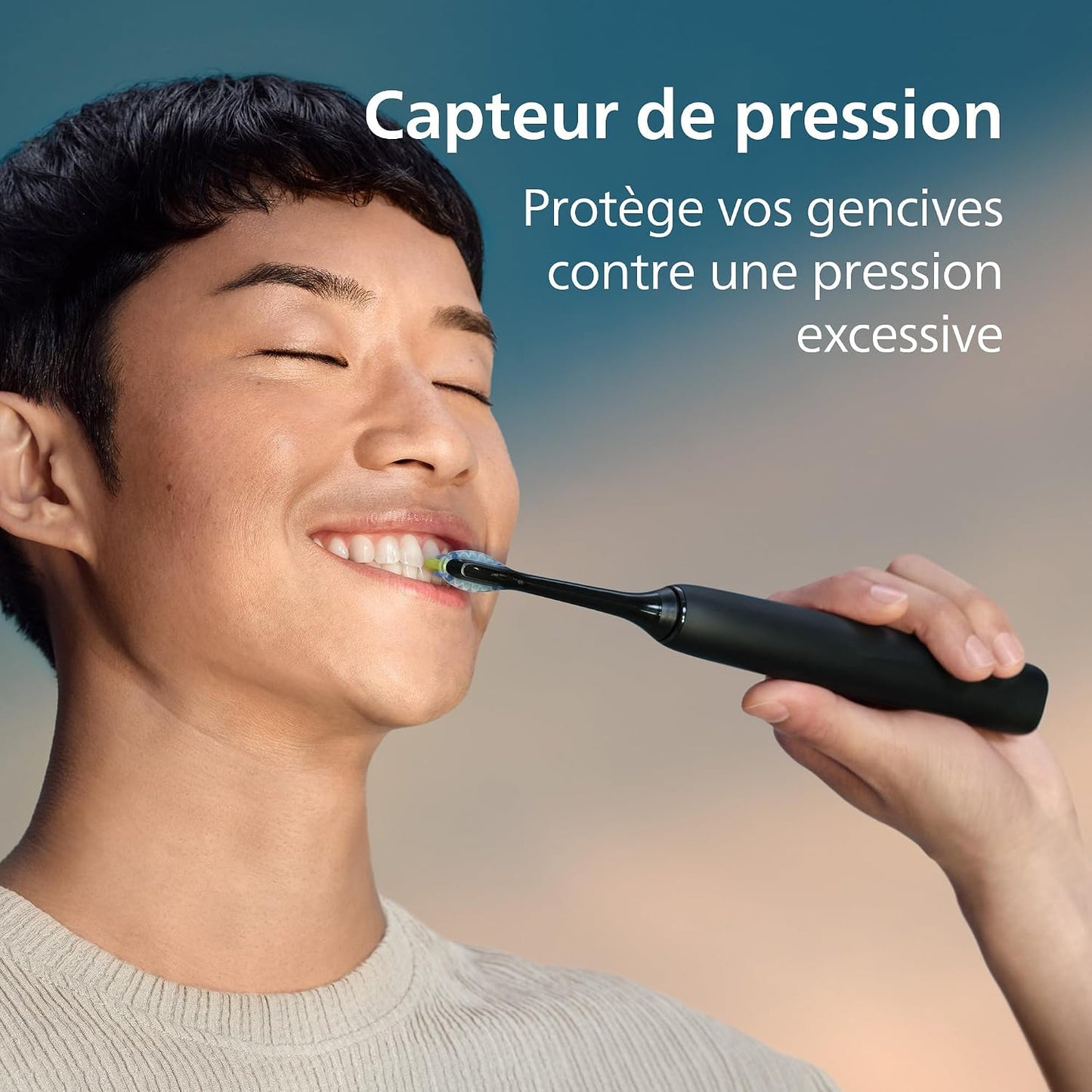 Sonicare Diamondclean 9000 - Brosse À Dents Électrique Avec Application, Capteur De Pression, 4 Modes De Brossage, 3 Niveaux D'Intensité, Verre De Charge, Coffret Voyage USB, Noir, HX9911/09
