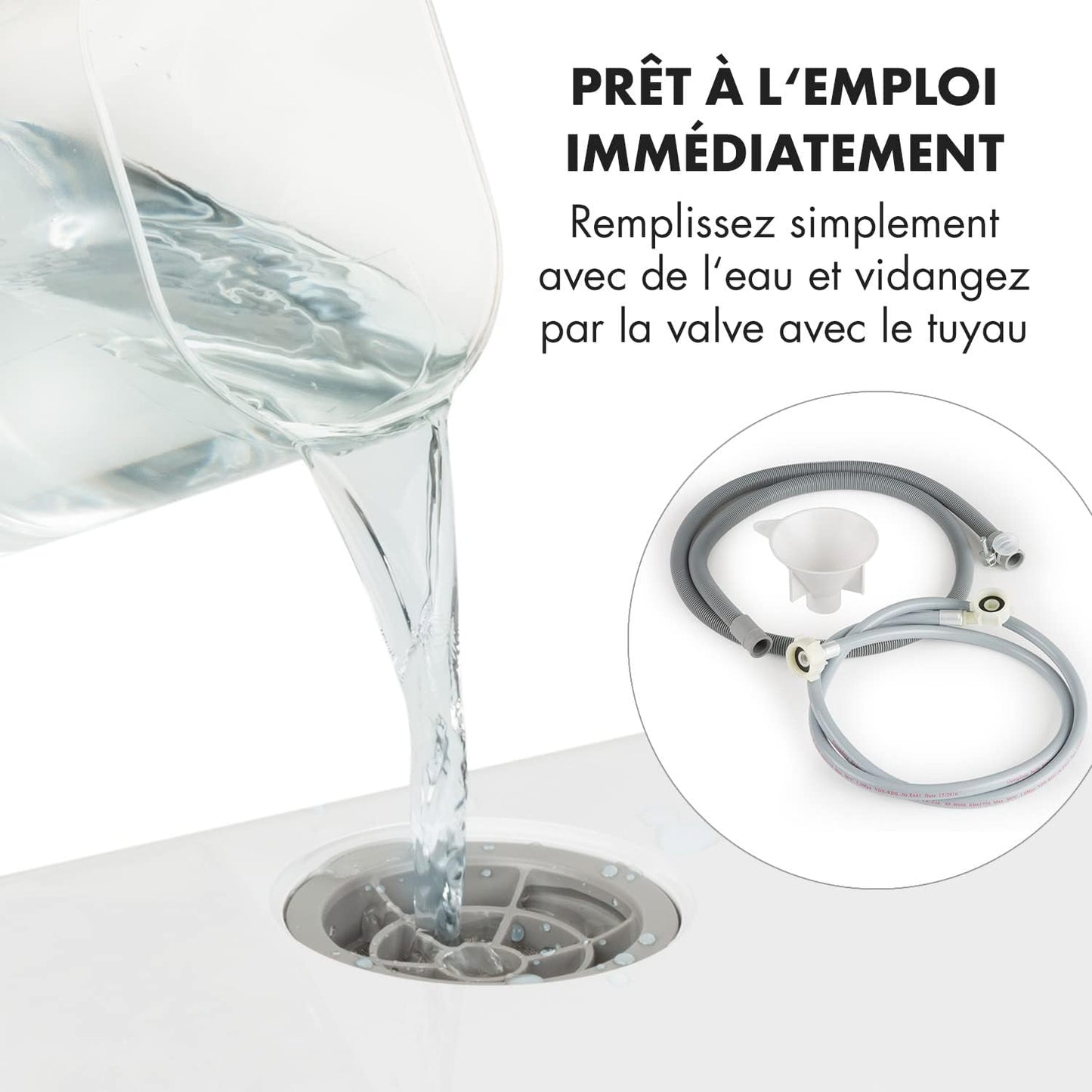 Mini Lave Vaisselle De 2 Couvert, Silencieux, 7 Programmes De Lavage, Petit Lave-Vaisselle De Table Compact, Portable, Facile À Installer Pour Maison, Bureau