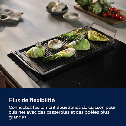Table De Cuisson À Induction 59Cm 3 Feux 7200W Flexinduction Noir - EIV63343
