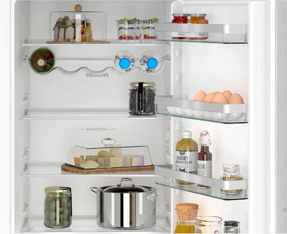 Siemens KI96NVFD0 Iq300 Réfrigérateur Encastrable XL Avec Congélateur - 194 X 56 Cm - Réfrigérateur De 215 L Et Congélateur De 75 L - Fabriqué En Allemagne - Nofrost - Fraîcheur 2 X plus Longue Avec