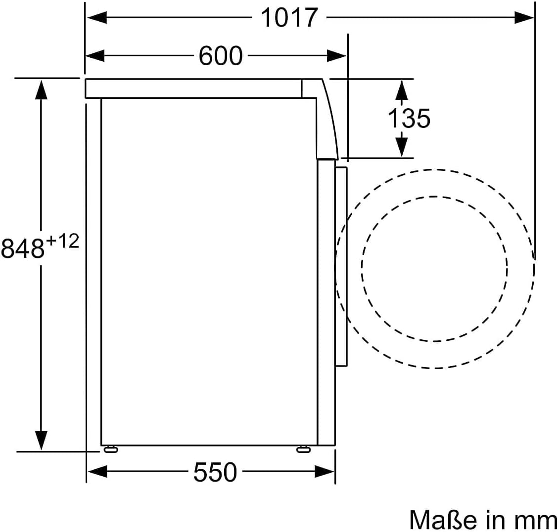 WM14N123 Iq300 Machine À Laver À Chargement Frontal Avec Capacité De 7 Kg, 1400 Tr/Min, Programme Extérieur, Programme D'Extérieur Simpletouch, Écran LED, Moteur Iqdrive, Blanc, 60 Cm