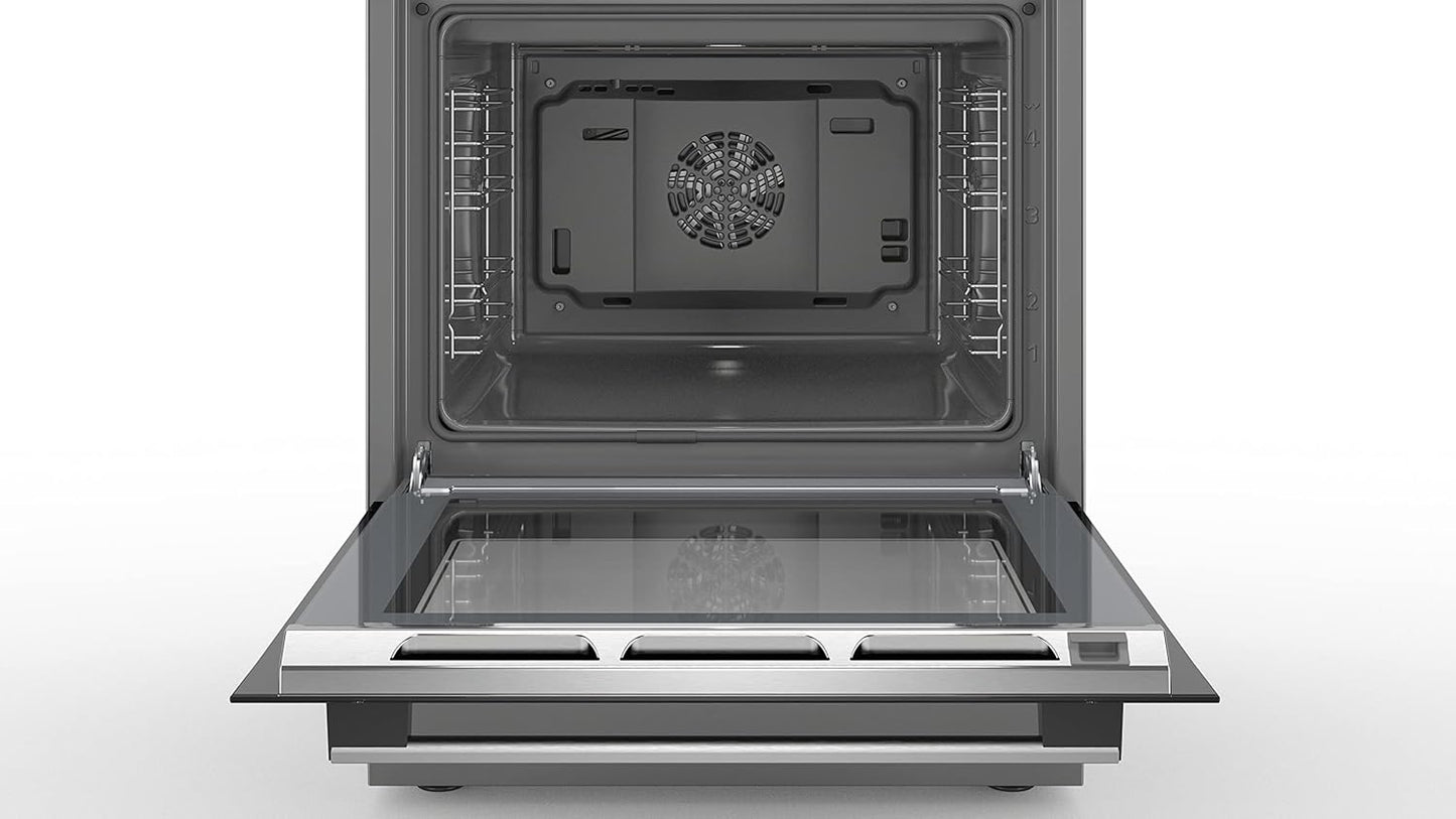 HXS79RJ50 Série 6 - Cuisinière Indépendante À Gaz Et Four Électrique - Pyrolyse - 63L - Inox