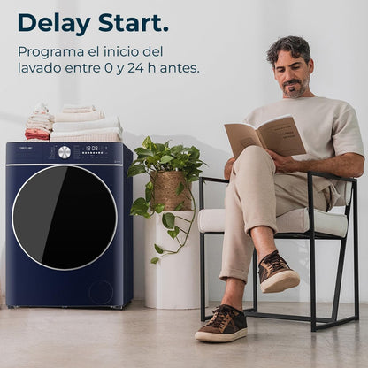 Lave Linge Frontal Bolero Dresscode 7150 Inverter A, Machine À Laver 7 Kg, 1400 Tr,Min, 12 Programmes, Classe A, Inverter Plus, Steam Max, Drum Clean, Départ Différé, Sécurité Enfant
