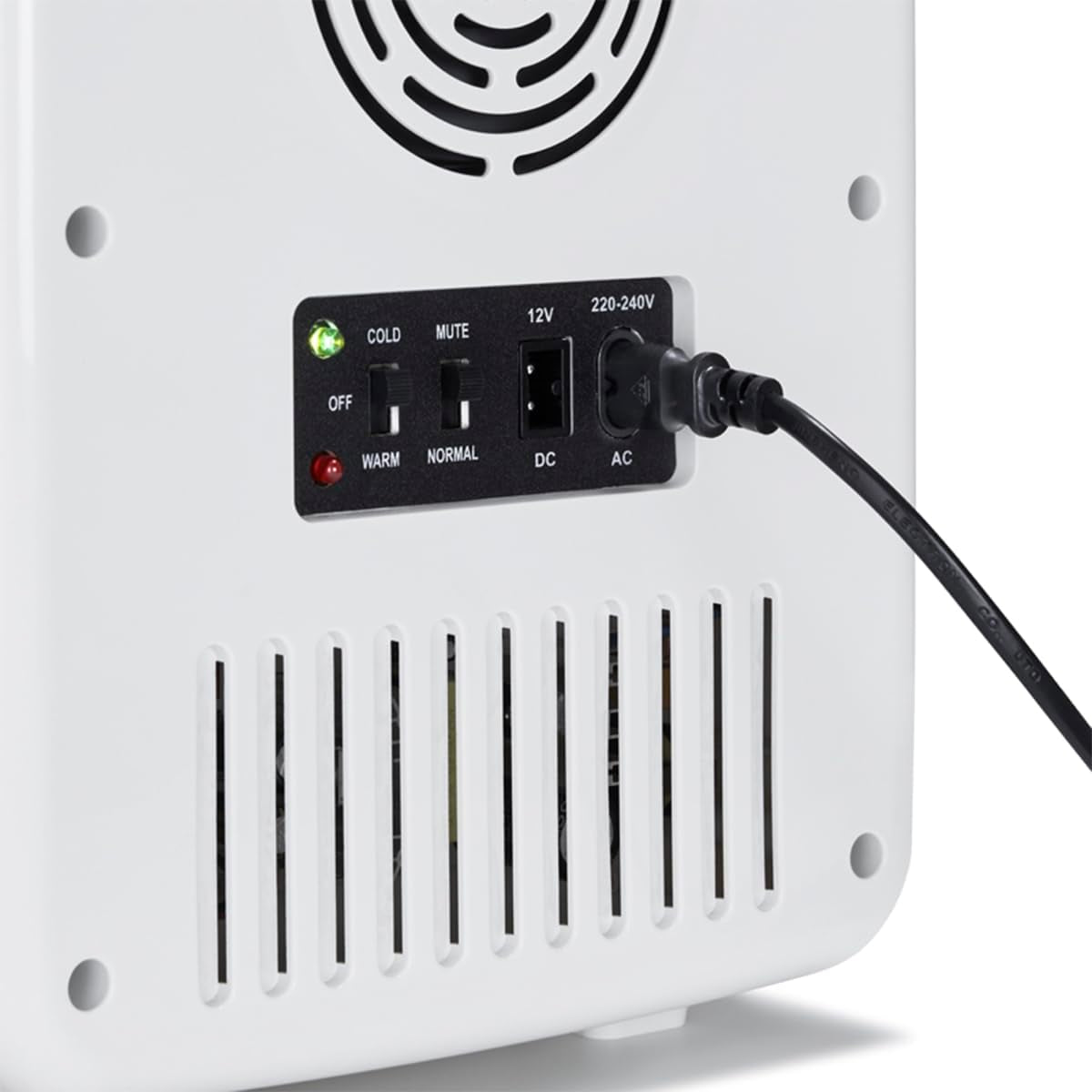 SCMF10W, Mini Frigo Cosmétique 9L, Refroidissement Et Chauffage, Miroir Avec LED, Etagères, Blanc