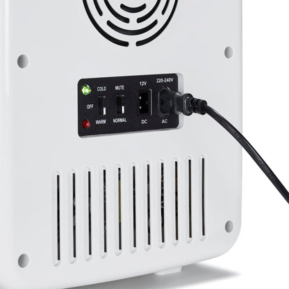 SCMF10W, Mini Frigo Cosmétique 9L, Refroidissement Et Chauffage, Miroir Avec LED, Etagères, Blanc