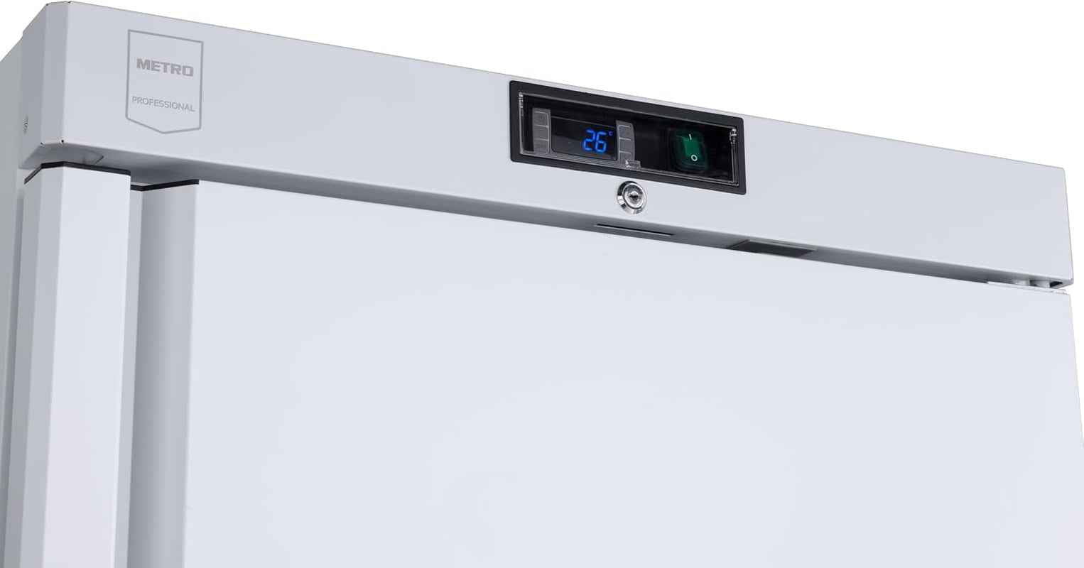 Réfrigérateur GRE6600, Aluminium, 77,5 X 72 X 193 Cm, 380 L, Froid Ventilé, 300 W, Pour GN 1/1, Avec Serrure, Blanc
