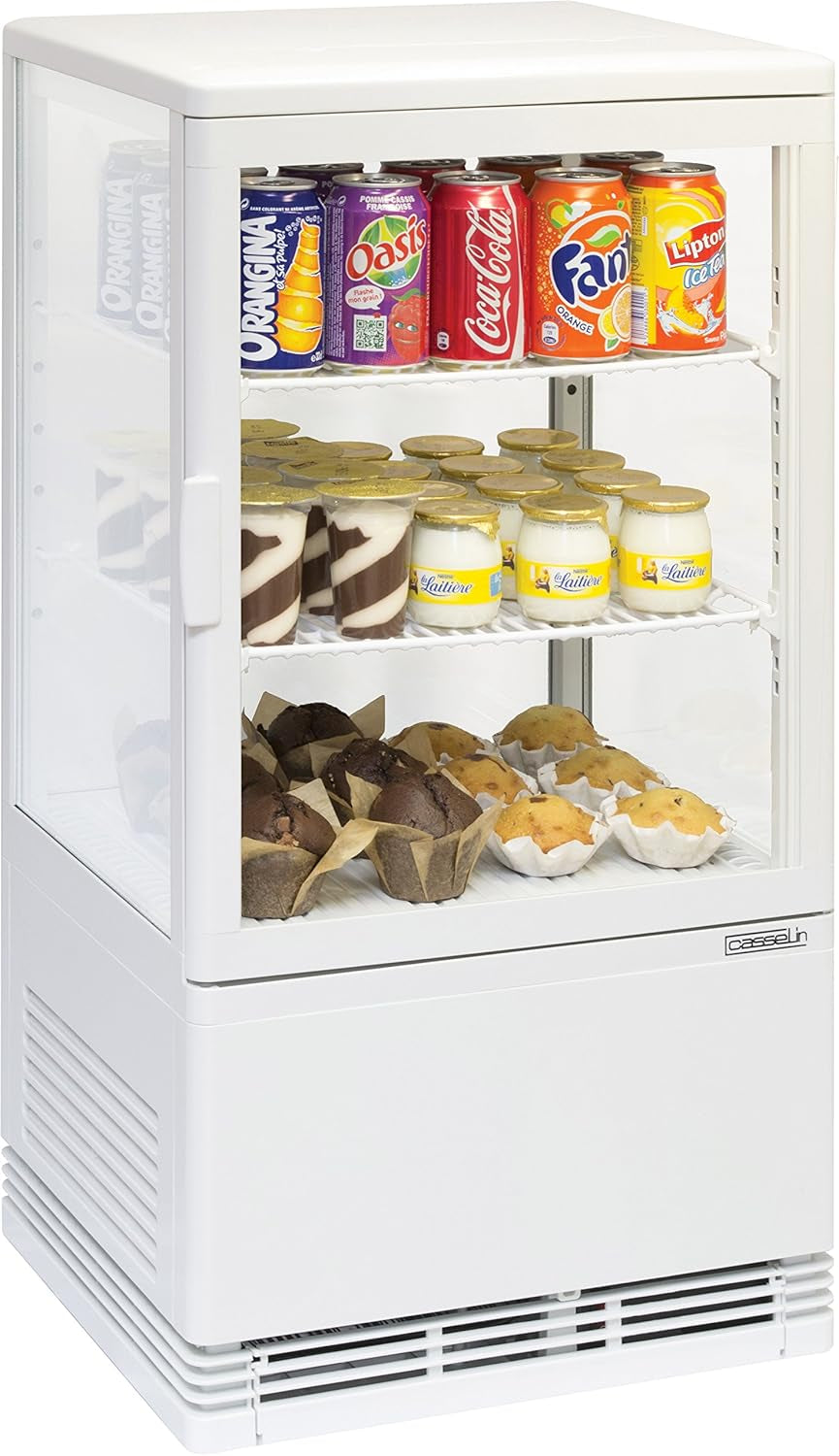 Casselin CVR58LB - Mini Vitrine Réfrigérée Positive 58L