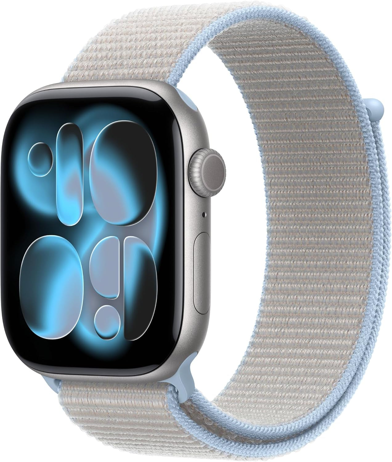 Watch Band - Boucle Sport - 46 Mm - Bleu Brume - Taille Unique (Adaptée À La Majorité Des Poignets)