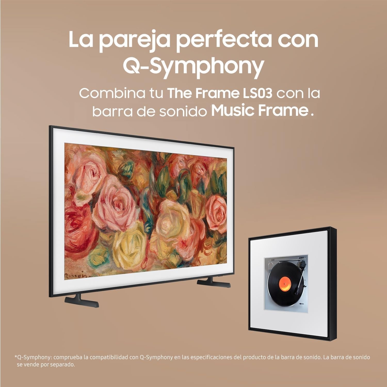 TV AI 43 Pouces the Frame LS03D 4K Smart TV, Galerie D'Art Avec Display Mate, Cadres Interchangeables, 100% Volume De Couleur Avec Quantum Dot Et One Connect Et Câble Quasi Invisible