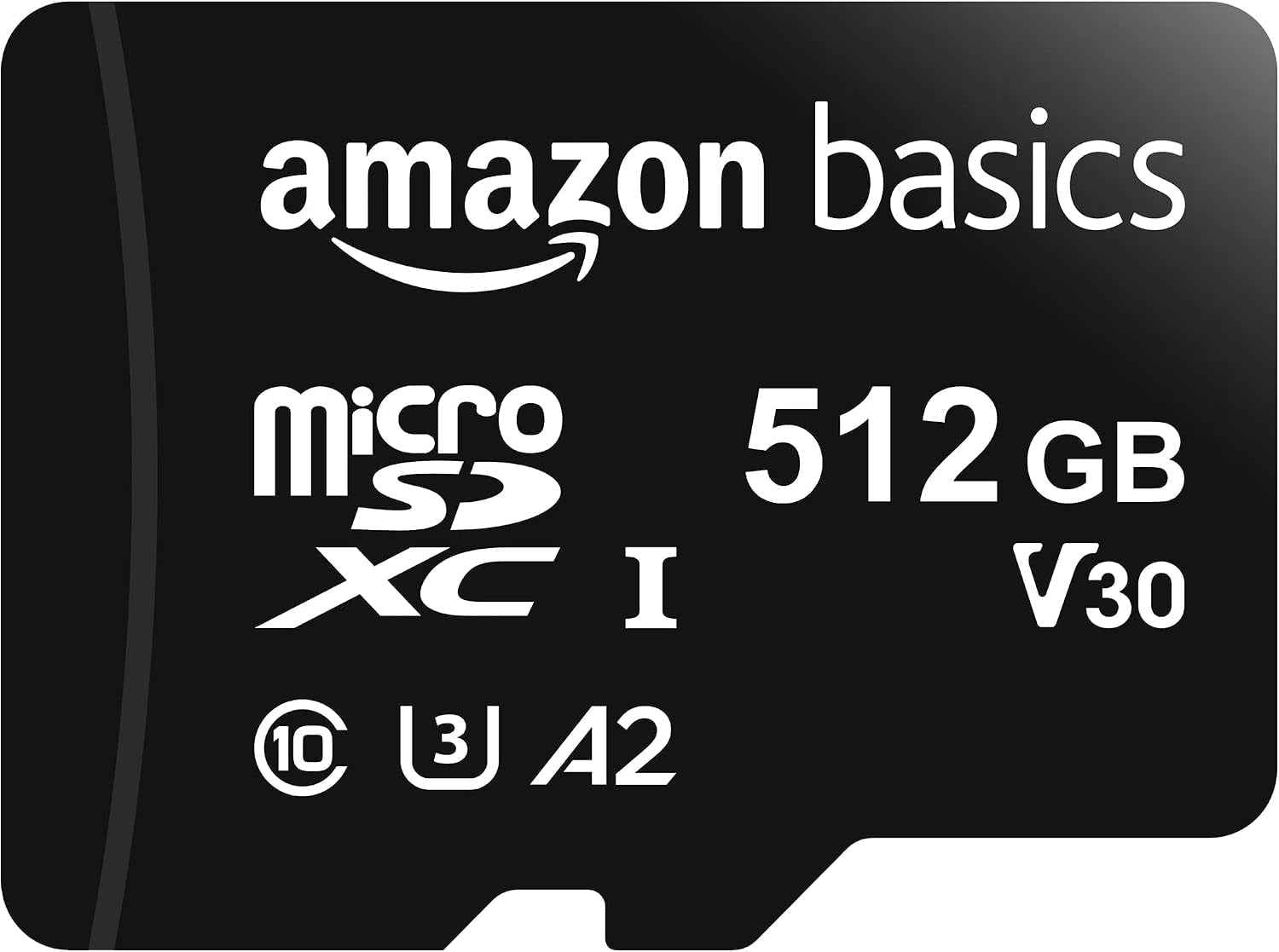 Carte Mémoire Microsdxc Avec Adaptateur Grande Taille, A2, U3, Vitesse De Lecture Jusqu’À 100Mbit/S, 512Go, Noir