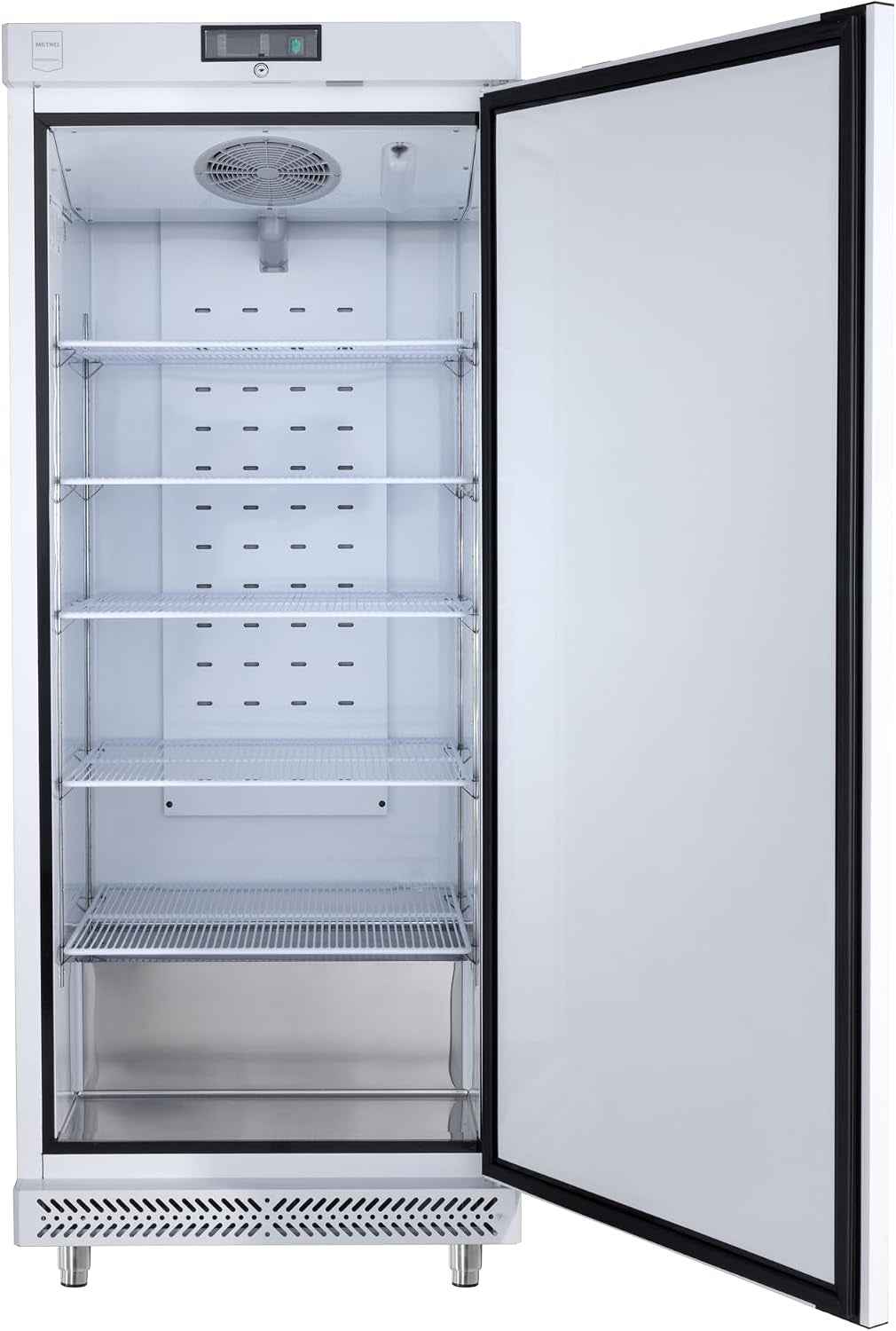 Réfrigérateur GRE6600, Aluminium, 77,5 X 72 X 193 Cm, 380 L, Froid Ventilé, 300 W, Pour GN 1/1, Avec Serrure, Blanc
