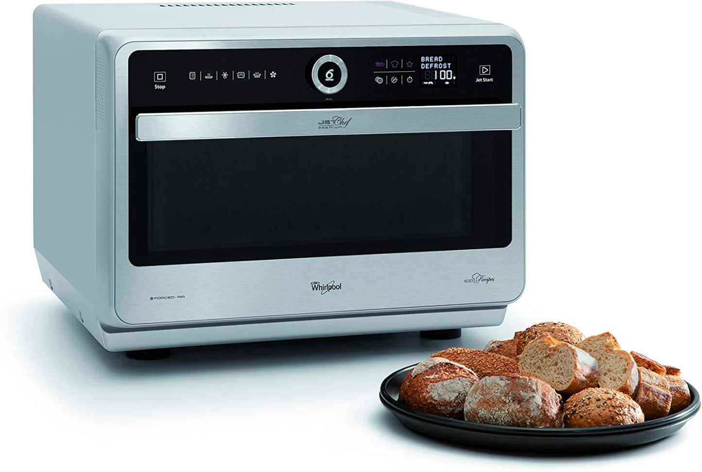 Whirlpool JT479IX Micro-Ondes 33 L Noir, Argent
