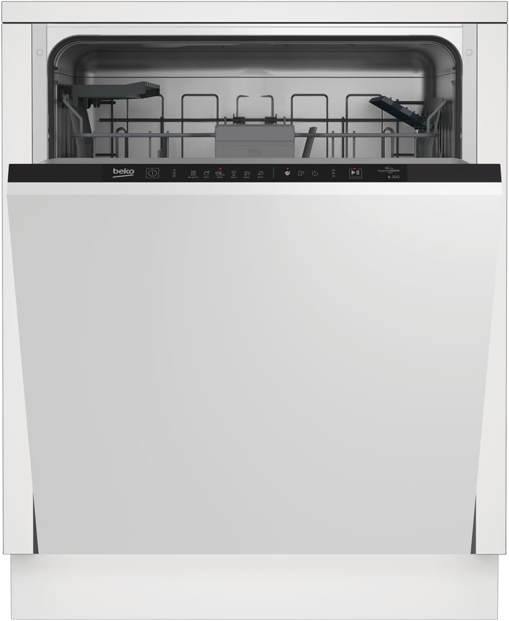 BEKO Lave Vaisselle Tout Integrable 60 Cm BDIN16435, 14 Couverts, 6 Programmes, 45 Db