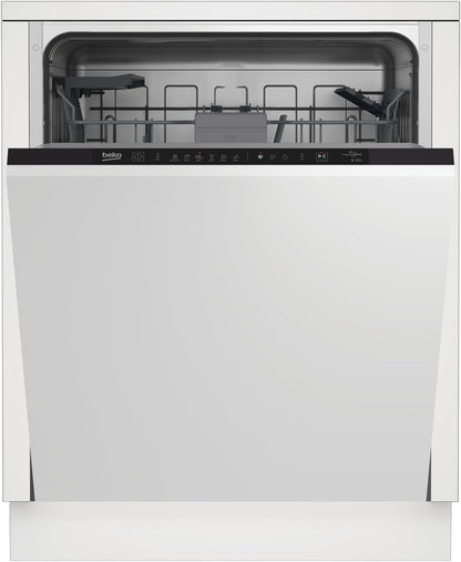 BEKO Lave Vaisselle Tout Integrable 60 Cm BDIN16435, 14 Couverts, 6 Programmes, 45 Db