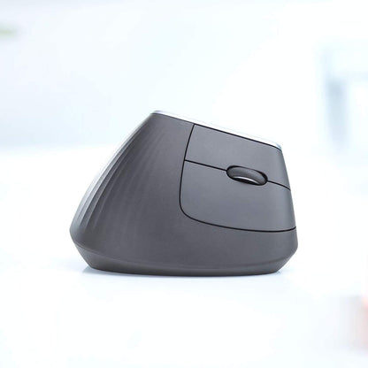 MX Vertical Souris Ergonomique Sans Fil | Multi-Dispositifs, Bluetooth/2,4 Ghz, Récepteur USB Unifying, 4000 PPP, 4 Boutons, Charge Rapide, Pc/Mac/Ipad OS - Graphite
