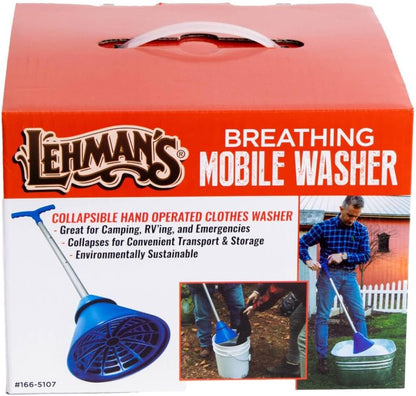 Lehman'S Plongeur Manuel De Lavage De Vêtements, Agitateur De Lavage Respiratoire Portable Pour Seau, Évier Ou Baignoire