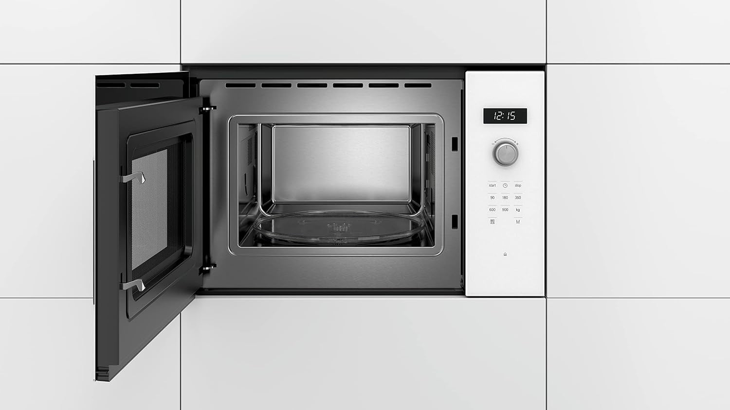 BFL554MW0 Série 6 - Micro-Ondes Intégrable - 59 X 38 Cm - 25 Litres - Blanc