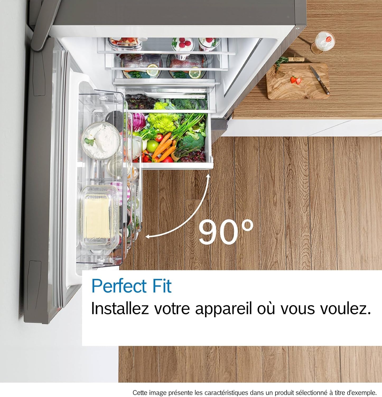 Bosch KGN367LDF Série 4 - Réfrigérateur Combiné, Pose-Libre, Perfect Fit | 186 X 60 Cm, Inox, Nofrost, Vitafresh, Tiroirs Vitafresh XXL <0 °C>, 2 Systèmes De Refroidissement