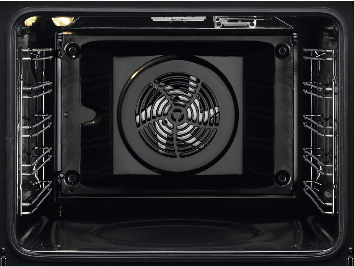 BEE435111M Four Électrique Multifonction, Intégrable, Nettoyage Aquaclean, 9 Fonctions, Cuisson Multi-Niveaux, Écran LCD Tactile, Ventilateur XXL, Capacité 72 L, Inox, Classe A+