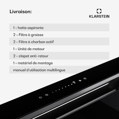 Hotte Aspiration Descendante  60 Cm, Hotte Aspirante Escamotable Évacuation/Air Recyclé Pour La Cuisine, Aspirante Silencieuse Sans Tuyau, Débit D'Air 713