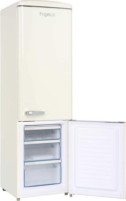 - Réfrigérateur Combiné Rétro CB255RCA++ - Réfrigérateur Congélateur 2 Portes - 255L Dont Congélateur 63L - Dégivrage Automatique, Pose Libre, Style Vintage - Crème