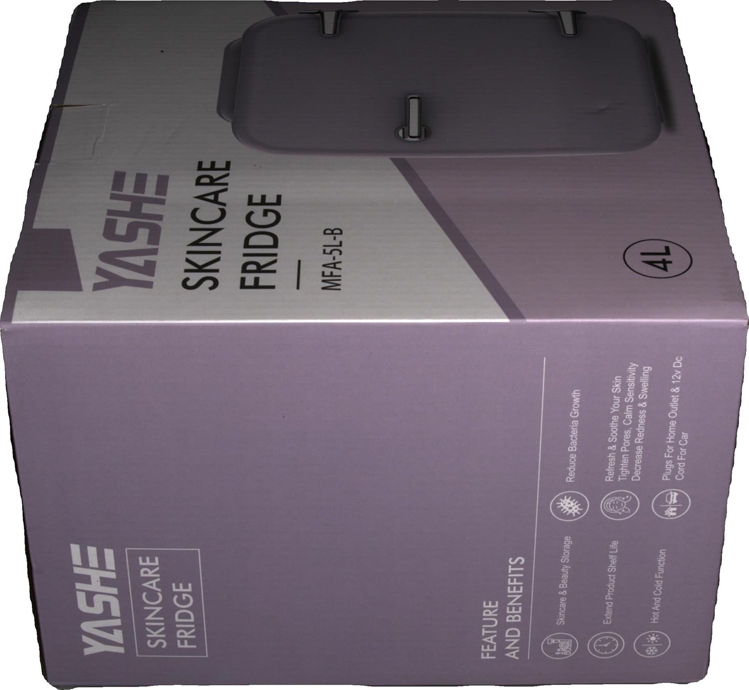 Mini Réfrigérateur 4 Litres Pour Cosmétiques, Boissons, 220 V AC/12 V DC, Thermoélectrique Refroidissement Et Réchauffement, Petit Réfrigérateur Pour Chambre À Coucher, Bureau, Dortoir, Voiture