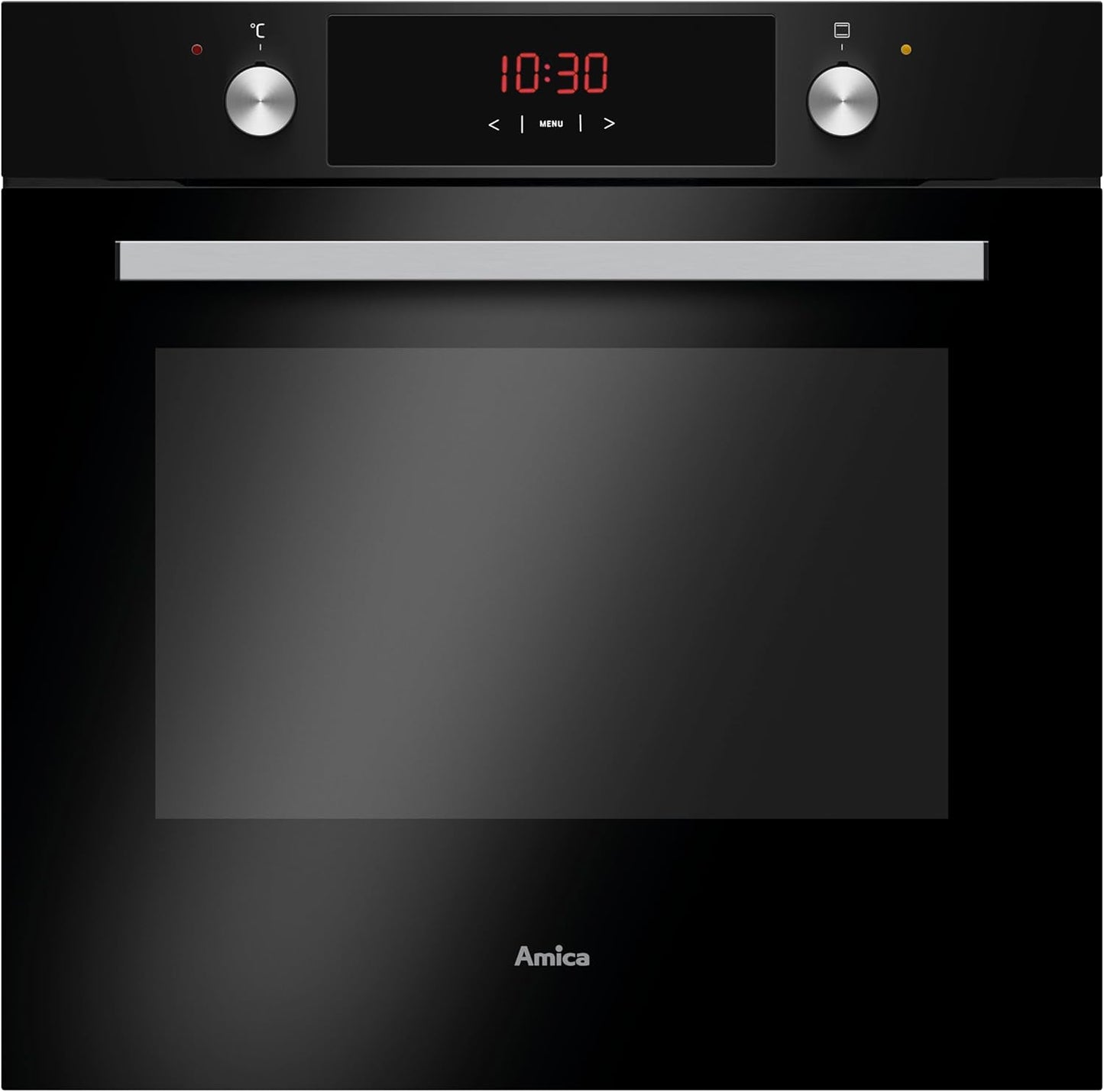 Amica EBX 943 610 SM EEK: a Einbau-Backofen, 77 L, Steamclean, Umluft, 9 Backofenfunktionen, Cooldoor3, Teleskopauszug, Matt-Schwarz