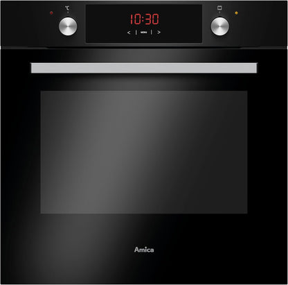 Amica EBX 943 610 SM EEK: a Einbau-Backofen, 77 L, Steamclean, Umluft, 9 Backofenfunktionen, Cooldoor3, Teleskopauszug, Matt-Schwarz