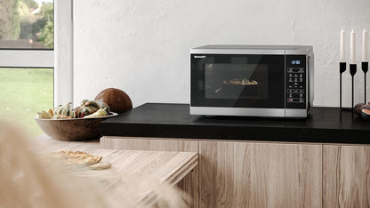 YC-MS252AE-S, Four Micro-Ondes 25 Litres, Solo, Numérique, Gris