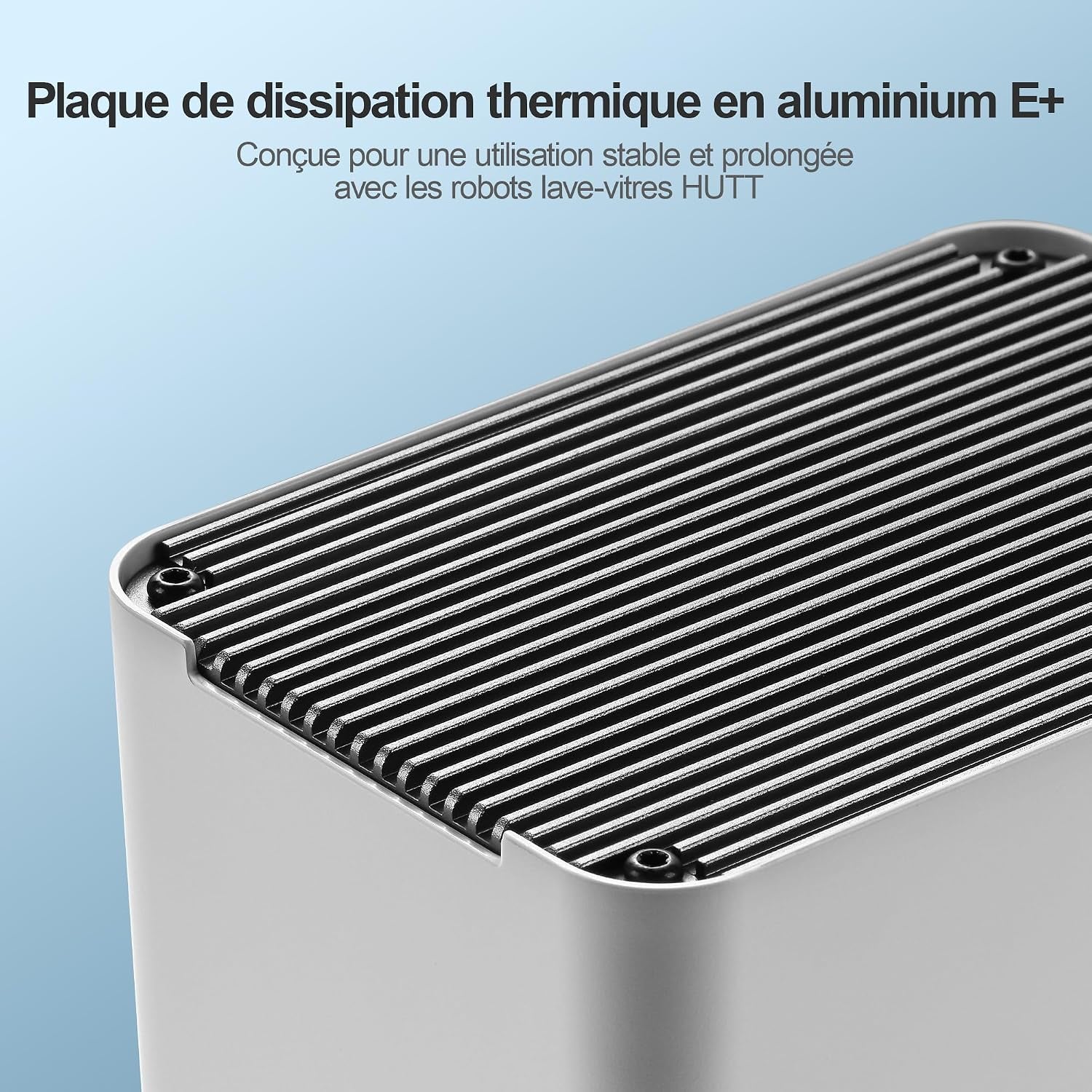 S7 plus Robot Nettoyeur De Vitre Avec Alimentation Portable, Robot Lave Vitre Sans Fil Avec Gicler L'Eau Automatique, Tampons Dual Moteur Flottant 3D, Protection Multiples, Télécommande