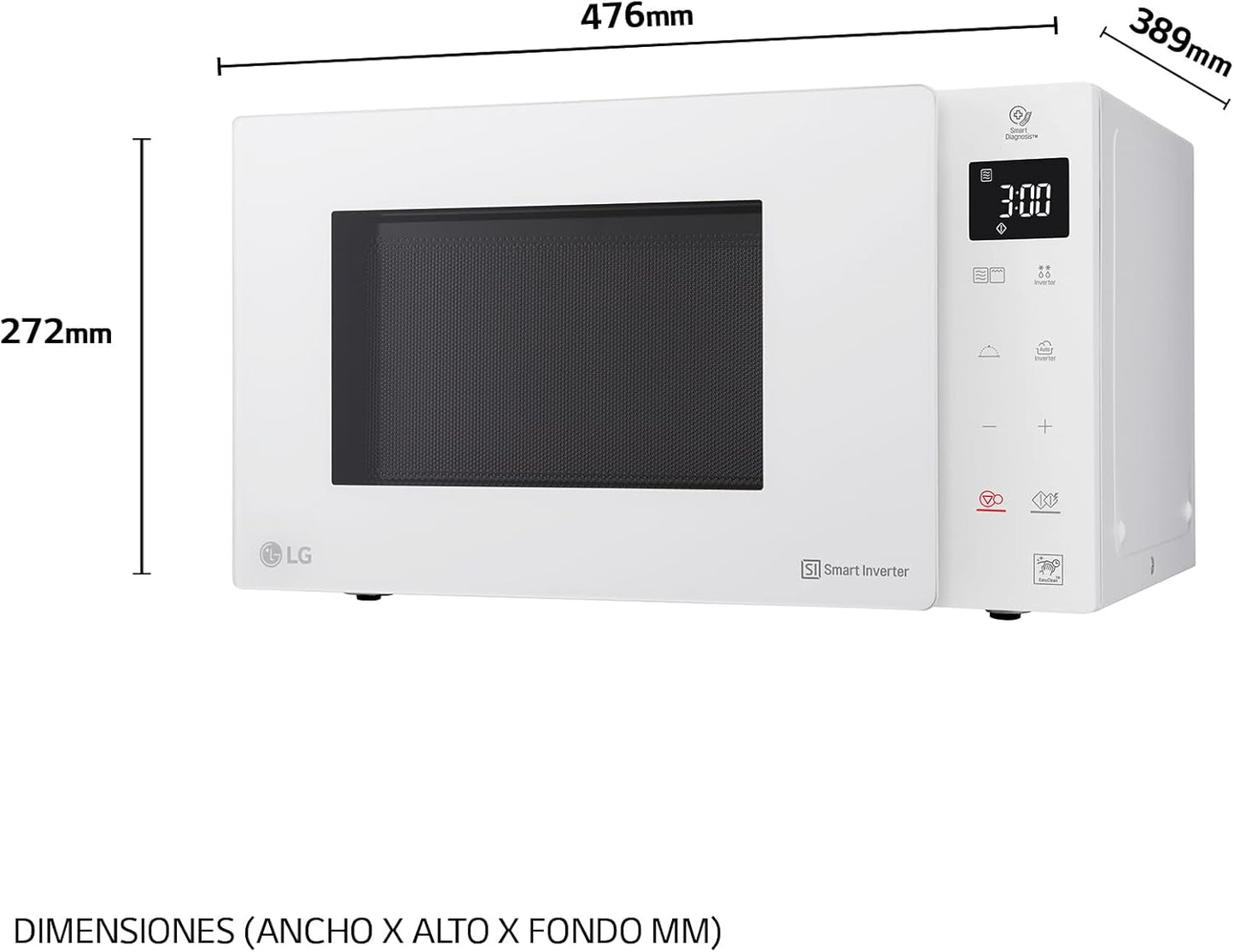 - Micro-Ondes Grill Smart Inverter Blanc