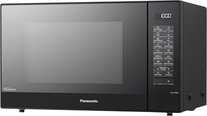 NN-GT46KBSUG Four À Micro-Ondes Et Gril Avec Plateau Tournant, 31 Litres, Aacier Inoxydable, 1000 W, Grill 1100 W, 24 Programmes Auto, Écran LCD, Capteur Genius, Menu Junior, Noir