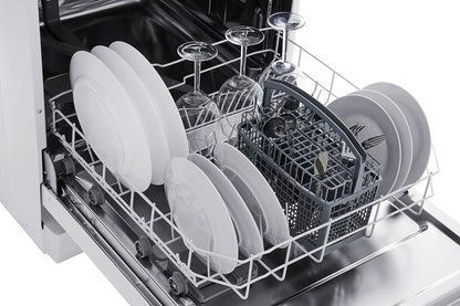 Respekta Lave-Vaisselle Autonome 60 Cm Blanc / Lave-Vaisselle Avec Panier À Couverts Flexible / 5 Programmes / Départ Différé / 12 Couverts / GSPS60V / Silencieux 52 Db