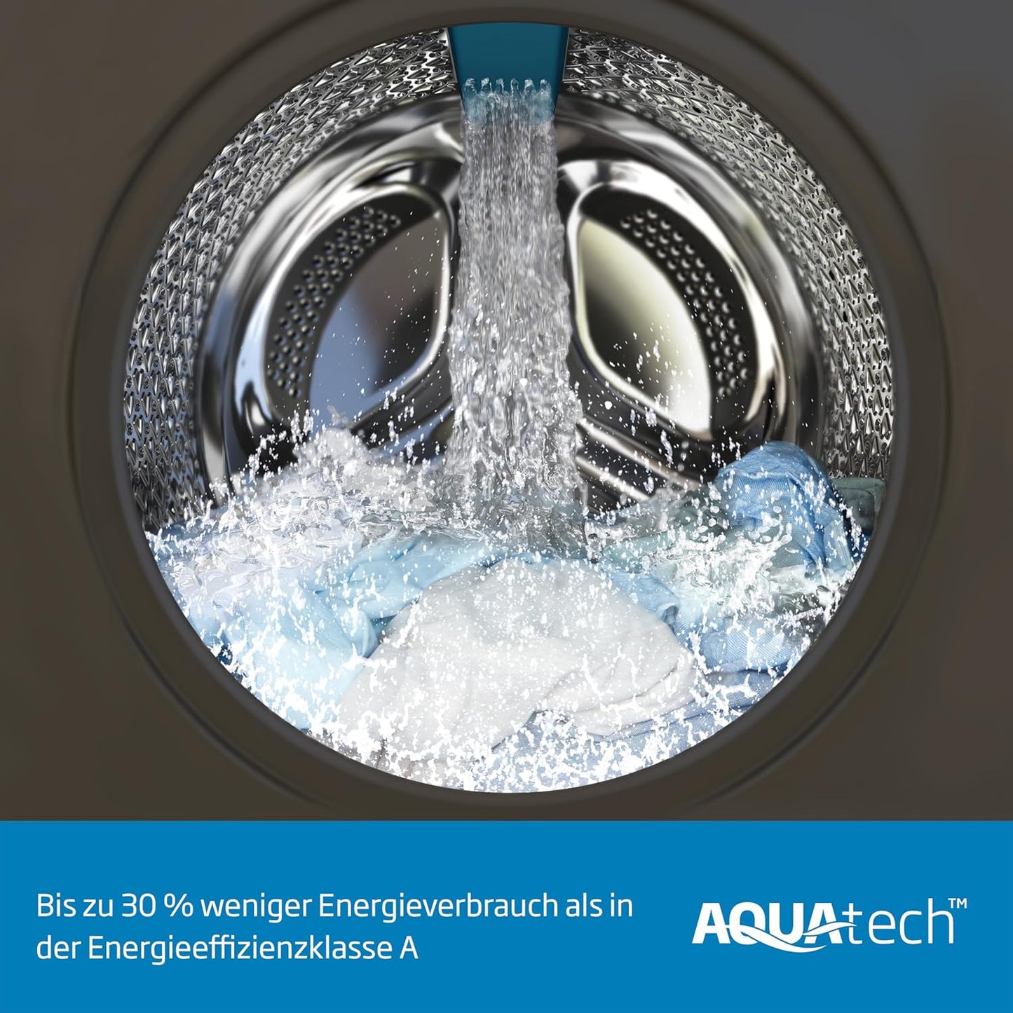 Beko B5WFU58418W Machine À Laver Automatique Avec Indicateur De Temps Restant Et Essorage 8Kg 1400 Tr/Min Bluetooth Fonction Vapeur Hygiénique + Hypoallergénique Lavage Rapide Avec Aquatech Blanc