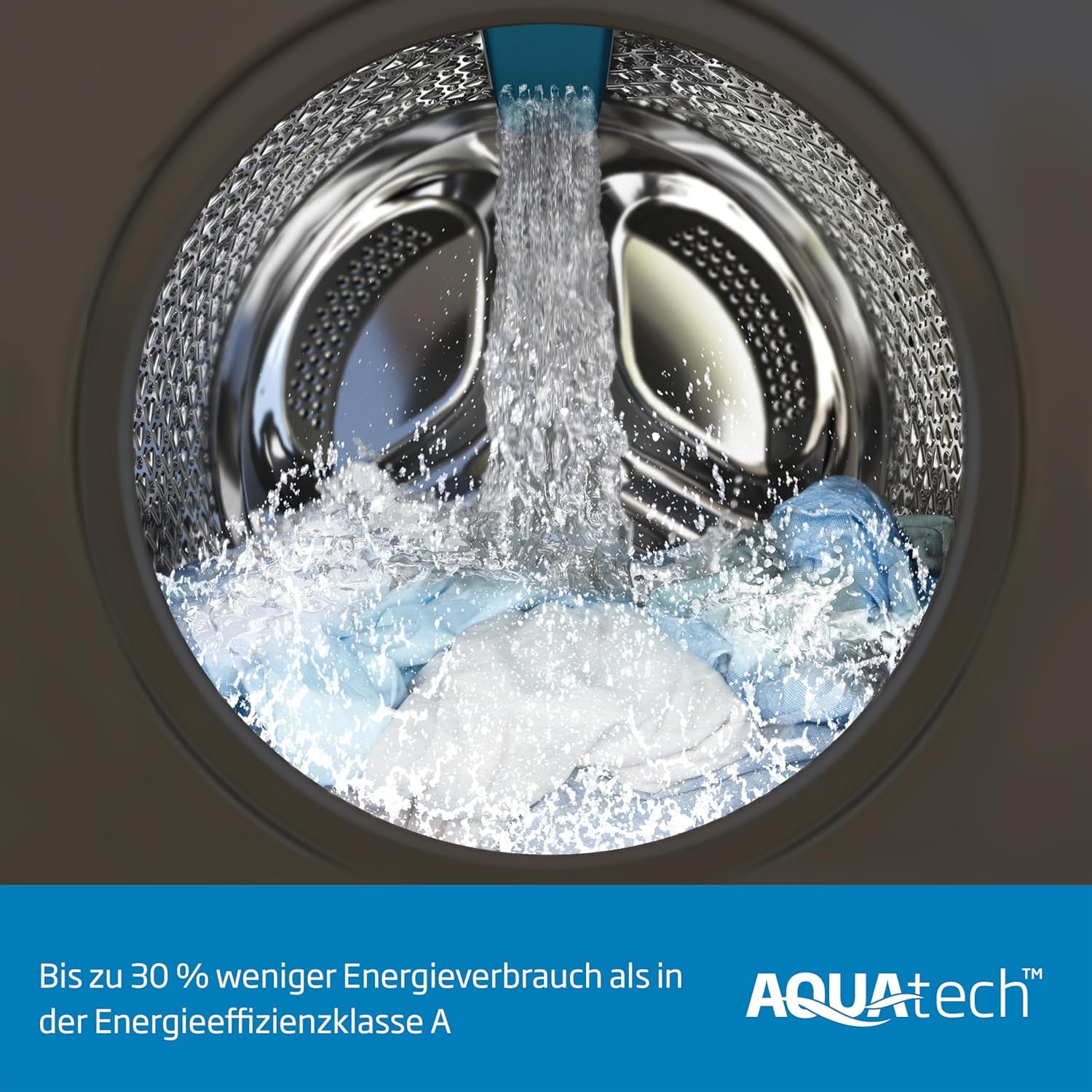 Beko B5WFU58418W Machine À Laver Automatique Avec Indicateur De Temps Restant Et Essorage 8Kg 1400 Tr/Min Bluetooth Fonction Vapeur Hygiénique + Hypoallergénique Lavage Rapide Avec Aquatech Blanc