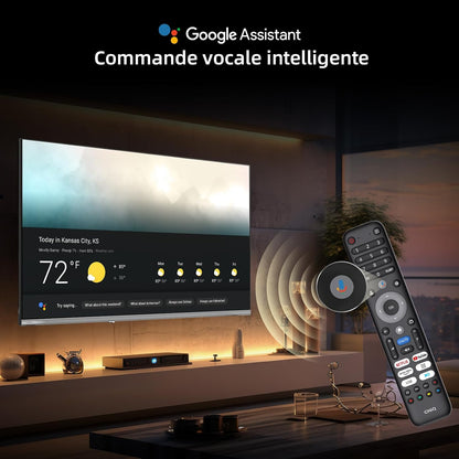 TV Connectée 40 Pouces FHD QLED Pro Google TV (L40QST) | HDR10, Apple Airplay, Dolby Audio &Dbx-Tv, Contrôle Vocal Google, Design Sans Bord