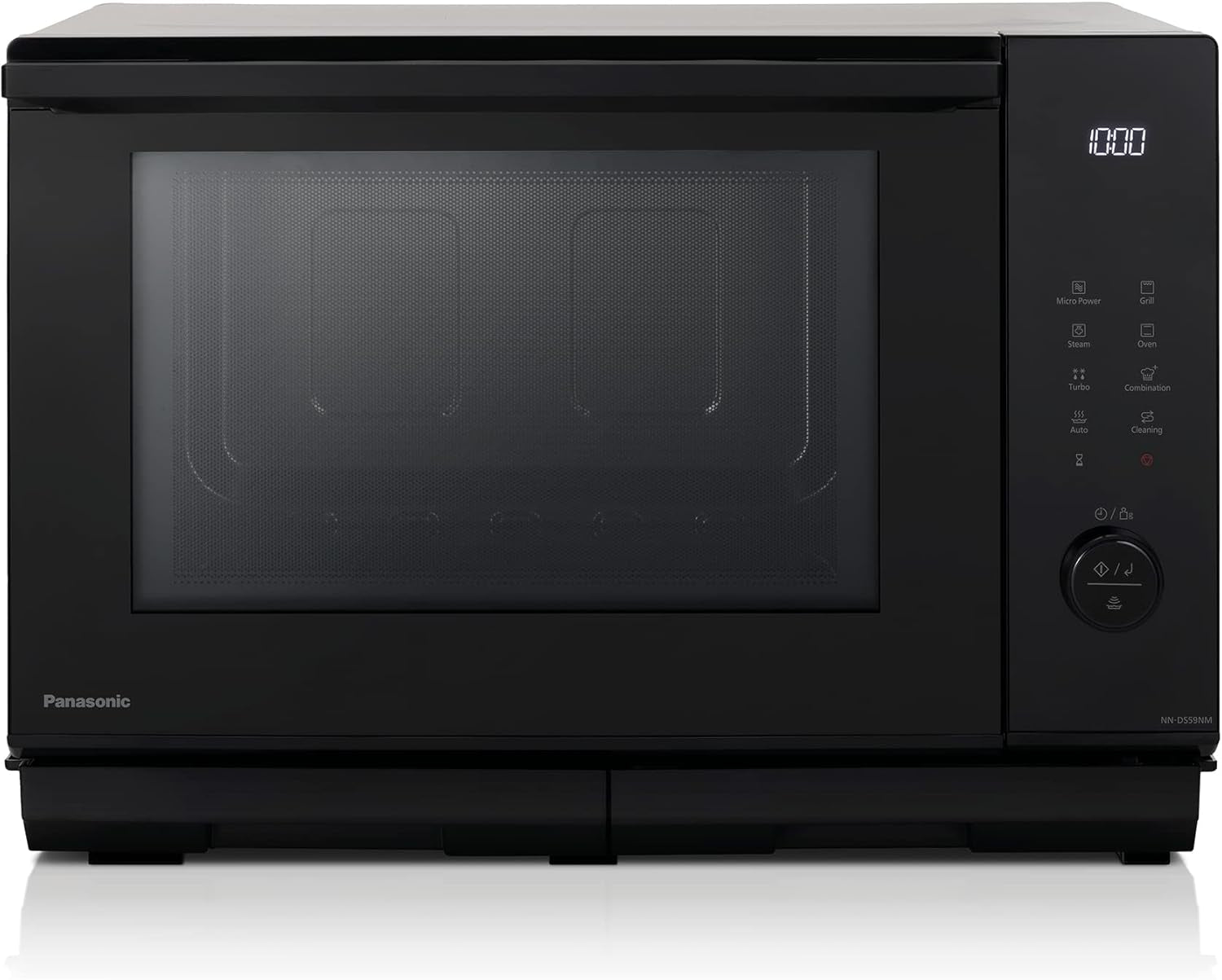 NN-DS59NMETG Four À Micro-Ondes Combiné 4-En-1 Avec Gril, 27 Litres, 1000W, Cuisson À Deux Niveaux, Capteur Genius, 32 Programmes Automatiques, Plateau Gril, Nettoyage Facile, Noir