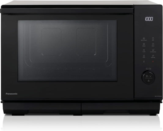 NN-DS59NMETG Four À Micro-Ondes Combiné 4-En-1 Avec Gril, 27 Litres, 1000W, Cuisson À Deux Niveaux, Capteur Genius, 32 Programmes Automatiques, Plateau Gril, Nettoyage Facile, Noir