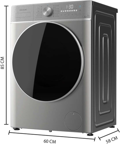 Lave-Linge 10 Kg À Chargement Frontal Bolero Dresscode 10800 Inverter Steel a 1400 Tr/Min, 16 Prog, Classe A, Moteur Inverter Plus, Vapeur Steammax, Lavage Intelligent Et Détecteur De Charge